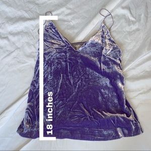 H&M Velvet Purple Tank Top
